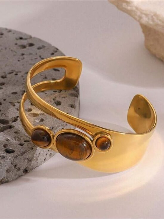 REVOLVE Jewelry - Gold andBrown BraceletN914